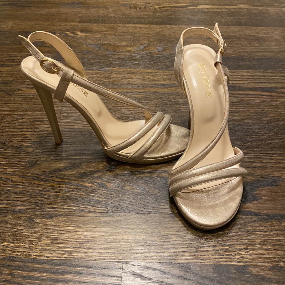 Champagne pump sandals